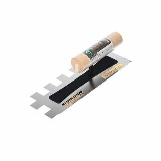 Japonské zubaté hladítko se zářezy 20 mm MIDORI KANECHO - 255 mm