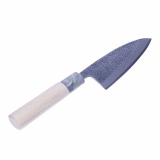Japonský deba nůž na filetování ryb s kladívkovým povrchem UMEBACHI RYUMA - 120 mm