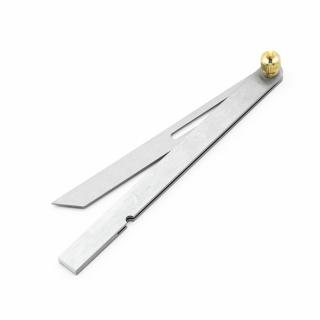 Nastavitelný nerezový pokosník SHINWA s výklopným ramenem - 150 mm