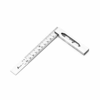 Nerezový úhelník SHINWA s robustní nerezovou základnou - 130 mm