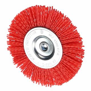 Nylonový abrazivní kartáč s šestihrannou stopkou SK11 - 100 mm - zrnitost #80