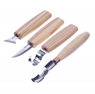Řezbářská sada k výrobě lžic BEAVERCRAFT - 4 kusy