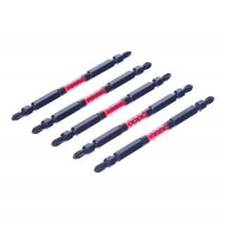 Sada japonských oboustranných šroubovacích bitů PH2 SK11 - 5 ks - HRC62 - 110 mm