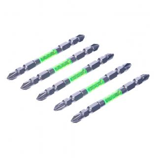 Sada japonských oboustranných šroubovacích bitů s magnetickým hrotem PH2 SK11 - 5 ks - široké - 85 mm