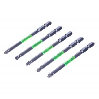 Sada japonských šroubovacích bitů s magnetickým hrotem PH2 SK11 - 5 ks - 100 mm