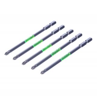 Sada japonských šroubovacích bitů s magnetickým hrotem PH2 SK11 - 5 ks - 120 mm