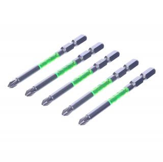 Sada japonských šroubovacích bitů s magnetickým hrotem PH2 SK11 - 5 ks - 85 mm