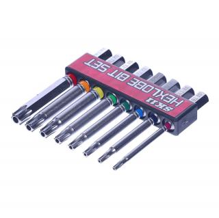 Sada šroubovacích bitů Torx SK11 - 8 ks - 65 mm