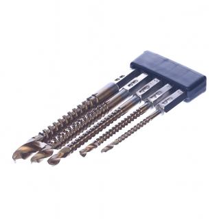 Sada vrtáků na dřevo a kov E-VALUE - 5 ks - 3-8 mm