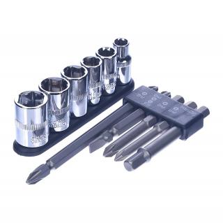 Univerzální sada bitů a nástrčných klíčů SK11 - 11 ks - 65-110 mm
