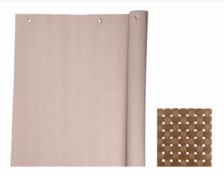 Umělý ratan - polyratan zástěna 90x300cm, béžová (Stínící rohož z technoratanu)