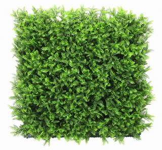 Umělý živý plot ASPLENIUM třída nehořlavosti B, 4ks dílce 50x50cm
