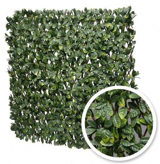 Umělý živý plot listnatý VAVŘÍN VG EXT DELUXE na dřevěném rastru, výška 40-100cm x šířka 135-200cm