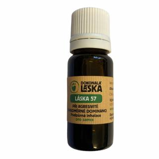 10 ml LÁSKA 57 Při agresivitě a nadměrné dominanci pro samce podpůrná inhalace