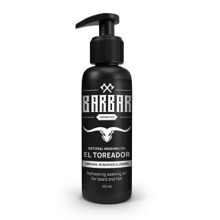 BARBAR Mycí olej na vousy a vlasy EL TOREADOR Objem: 100 ml