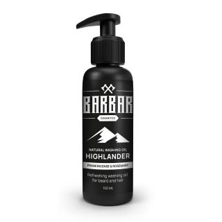 BARBAR Mycí olej na vousy a vlasy HIGHLANDER Objem: 100 ml