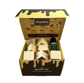 Belair Pur VŮNĚ ČOKOLÁDY S DŘEVĚNÝMI KOSTKAMI Provedeni: Bergamot