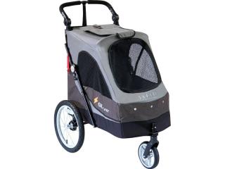 Kočárek pro psy PetStro AVENTURA - SAFARI do 30 kg (hnědá - šedá) BCL
