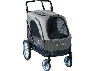 Kočárek pro psy PetStro SILVER WING do 55 kg (hnědo-šedá) BCL