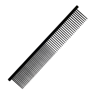 Kombinovaný hřeben HPP 50/50 19 cm zuby 29 mm černý  (2. jakost)