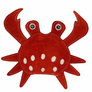 Krab STUART hračka pro psy z kůže a juty 24 cm