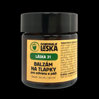 Láska 31 - Balzám na tlapky pro ochranu a péči Objem: 60 ml