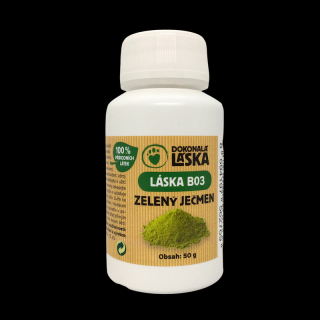 LÁSKA B03 Zelený ječmen Objem: 50 g