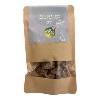 Love BARF Kozí játra sušená mrazem 50 g