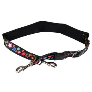 Nastavitelný nylonový popruh pod břicho Show Tech FLOWER COMFORT BELLY Velikost: velký