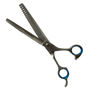 Nůžky bBold 7" (17,5 cm) modelovací ZAHNUTÉ 30 zubů