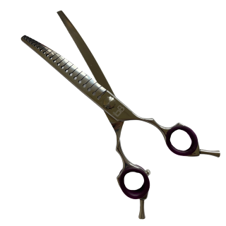 Nůžky bBold 7,5" (19 cm) modelovací ZAHNUTÉ 21 zubů