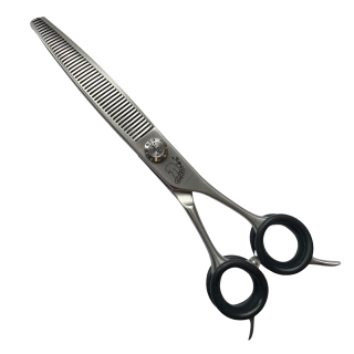 Nůžky YENTO TANTO 7" (18 cm) efilační ZAHNUTÉ 46 zubů