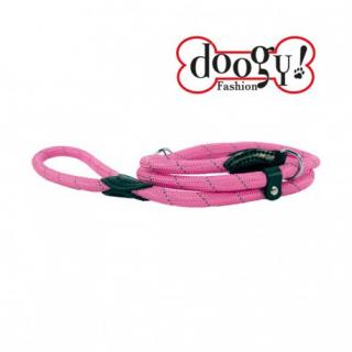 Nylonové lanové reflexní vodítko pro psy RUN-AROUND růžové Velikost: 10 mm x 1,5 m