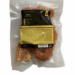 Pamlsky dog treat chicken rings 200 g