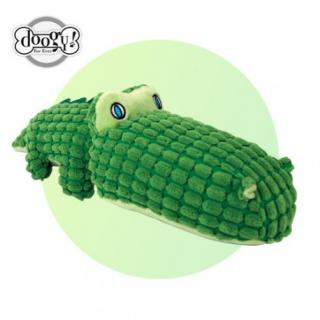 Plyšová pískací hračka pro psy zelený krokodýl 35 cm