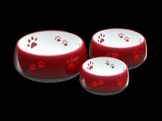 Protiskluzová stabilní miska pro psy HS červená Objem: 1800 ml