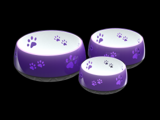 Protiskluzová stabilní miska pro psy HS fialová Objem: 1800 ml