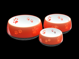 Protiskluzová stabilní miska pro psy HS oranžová Objem: 1010 ml