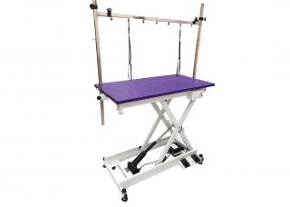 Střihací elektrický stůl Groom-X 110 x 60 x 32-102 cm (purple)