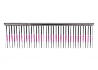 Utsumi U&U Wide Quarter speciální hřeben pro načesávání při stříhání Pink Line 13,3 cm