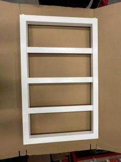 Designový radiátor BOO 555 x 904 x 70mm, na zeď, bílá (VZ24008)