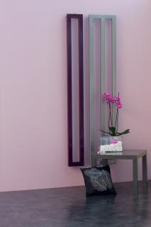 Designový radiátor FRAMEX Vertical 200 x 1850 x 75mm, na zeď, fialová (VZ1921)
