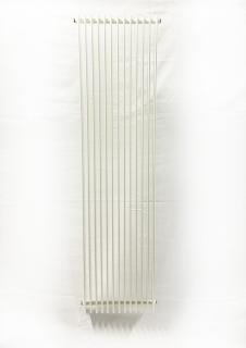 Designový radiátor LUPINUS Single 480 x 1800 x 115mm, na zeď, bílá (VZ23033)