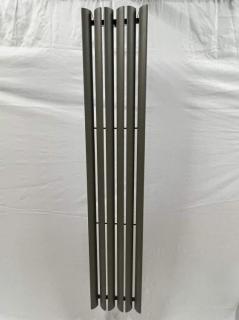 Designový radiátor Nano 340 x 1800 x 88mm, na zeď, šedá struktura (VZ1956)