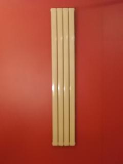 Designový radiátor TORNADIX Vertical Single 306 x 1771 x 85mm, na zeď, béžová (VZ1922)