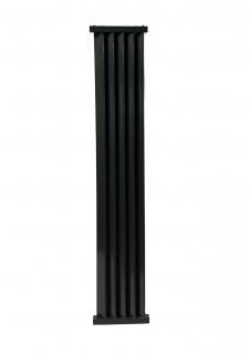 Designový radiátor YEGA Single 340 x 1800 x 90, na zeď, šedá antracit (23022)