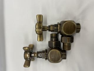 Designový ventil Anuova 1/2" x 24-19mm, rohový, antika bronz (M) (pro typ připojení: 00, 01, 03L/R)