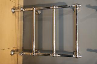 Koupelnový radiátor Retro Bagno light 615 x 842 x 220mm, na zem, chrom (VZ22029)
