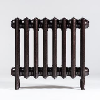Litinový radiátor Biaxo 4/415-10čl., 625 x 415 x 144mm, na zeď či zem, černá struktura (3-PAL-06)