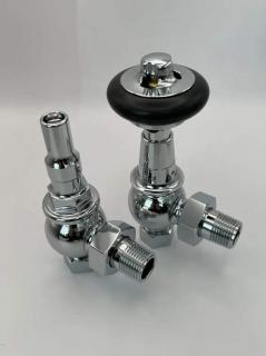 Retro ventil Buckingham Major Wood Thermostatic 1/2" x CU15mm, rohový, chrom (B) (pro typ připojení: 00, 01, 03, 05, 07L/R)